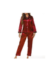 Ms Behave Embroidered Satin PJ Set - View 1